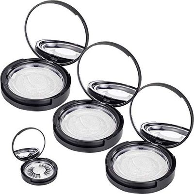 SHEYNIAN 3 Pack Eyelash Storage Case Holder with Mirrow, Empty Eyelash Cases Travel with Lash Holder for for Ladies and Girls