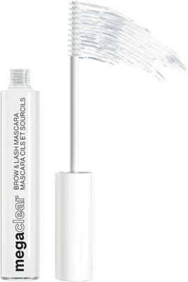 wet n wild Mega Clear Brow &amp; Lash Mascara - Sculpts Brows, Defines Lashes, Conditioning with Soy Protein &amp; ProVitamin B5, Primer &amp; Top Coat, Cruelty-Free &amp; Vegan - Clear