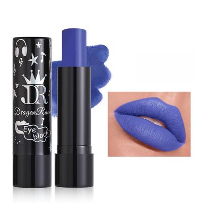 VSTYLE Festival Lipstick Nude Velvet Black Purple Red Green White Colorful High Pigment Lip Gloss Smooth Long Lasting Lip Tint Waterproof Lip Stain Glaze for Halloween Cosplay Daily Lip Makeup (#8)