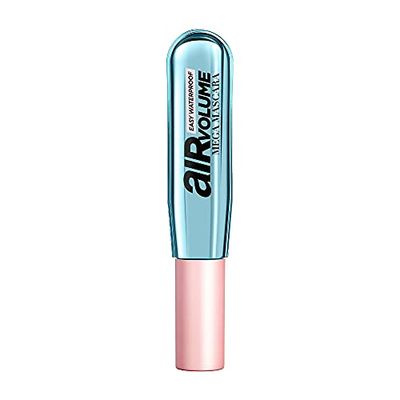 L&#39;Oreal Paris Makeup Air Volume Mega Mascara, Lightweight &amp; Long-lasting Volumizing Mascara for Voluminous Eyelashes, Waterproof Black, 0.3 Fl Oz