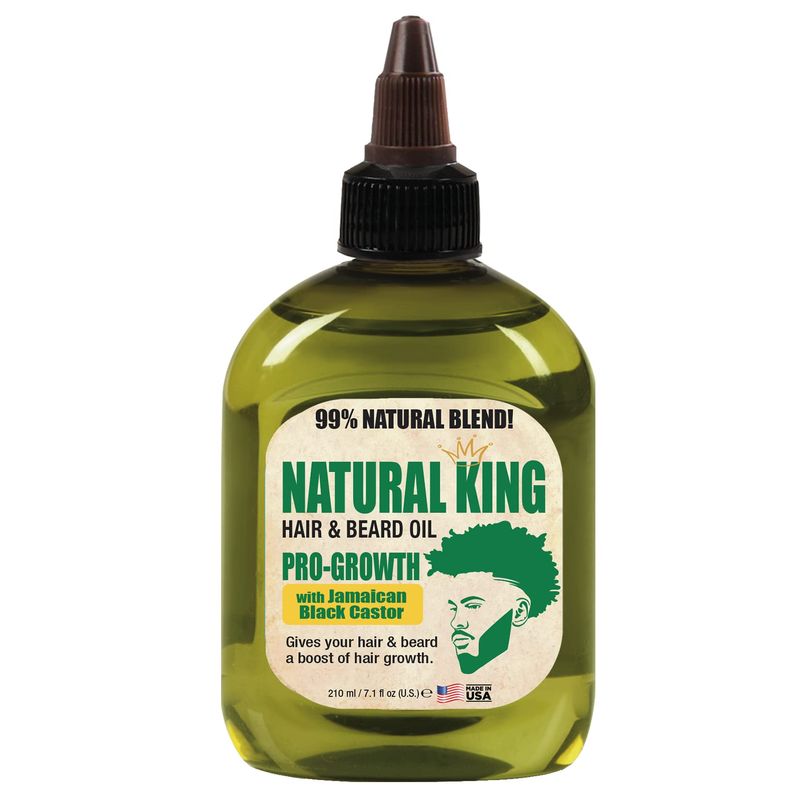 SFC Natural King Pro-Growth Hair &amp; Beard Oil with Jamaican Black Castor Oil 7.1 oz.