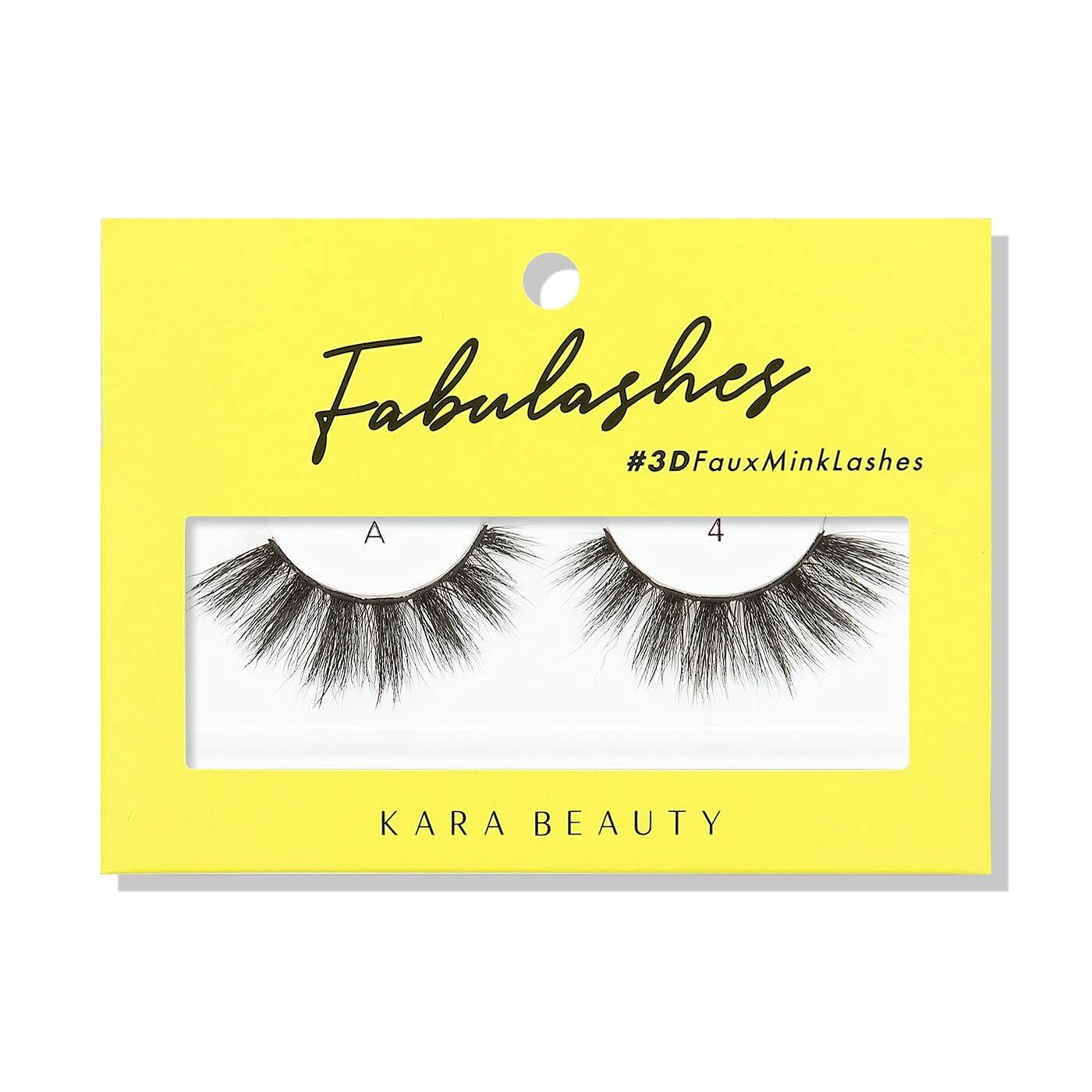 KARA BEAUTY FABULASHES 3D Faux Mink False Eyelashes - Style A4