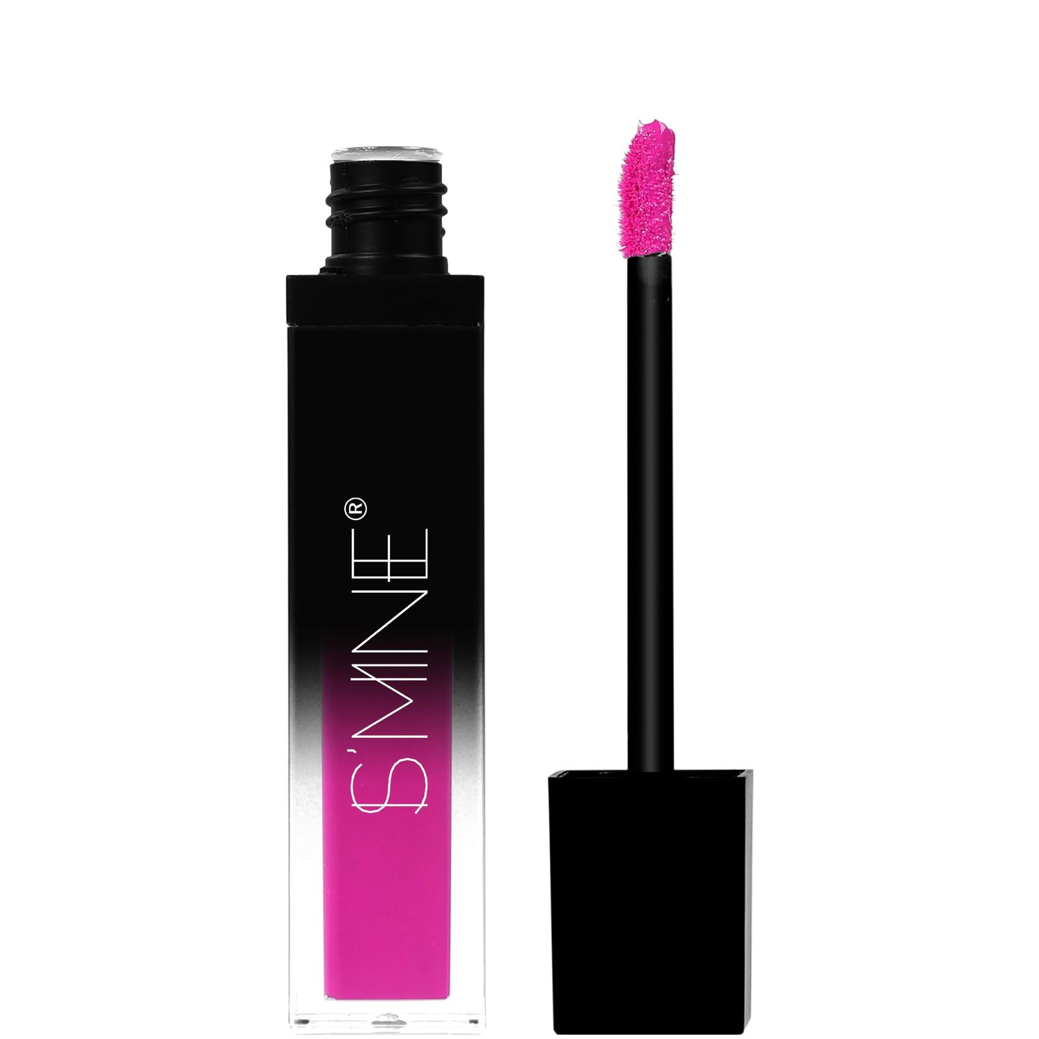 IS&#39;MINE Hot Pink Matte Liquid Lipstick, Non-stick Cup Vegan Velvet Waterproof Long Lasting Liquid Lipstick (#10, 7ml0.24 fl oz)