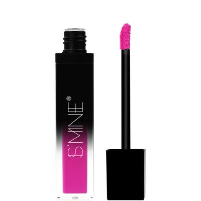 IS&#39;MINE Hot Pink Matte Liquid Lipstick, Non-stick Cup Vegan Velvet Waterproof Long Lasting Liquid Lipstick (#10, 7ml0.24 fl oz)