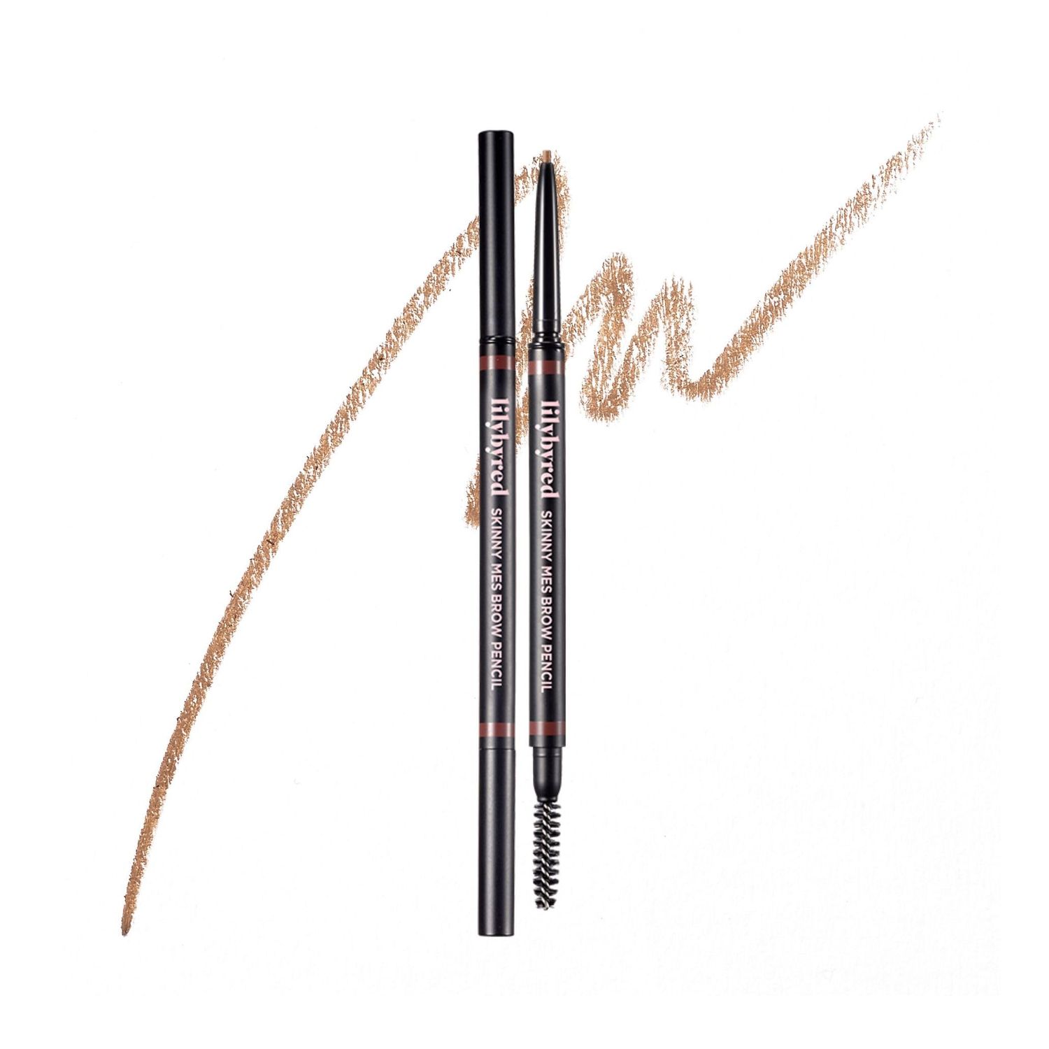 Lilybyred Skinny Mes Brow Pencil - Ultra-Slim 1.5mm Precision Tip, Long-Lasting, Natural Brows (02_Medium Brown, 1PC)