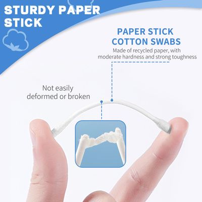 Pointed Tip Cotton Swabs, 800 Count Double Precision Tips with Paper Stick, Cotton Buds for Makeup, Personal Care, Crafts