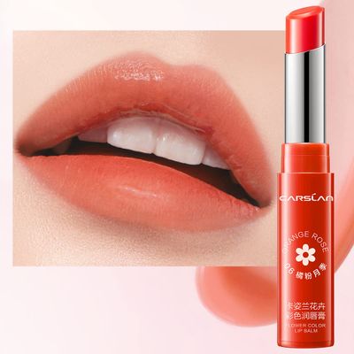 CARSLAN Rose Moisturizing Lipstick Nutritious Lip Balm - Longlasting Repair Dry Chapped Lip, 06, 1 count