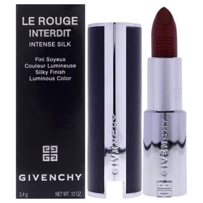 Givenchy Le Rouge Interdit Intense Silk Lipstick - N37 Rouge Graine for Women - 0.11 oz Lipstick