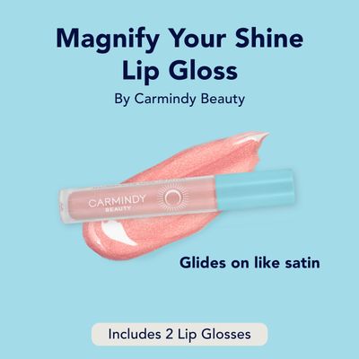 Carmindy Beauty - Magnify Your Shine Lip Gloss Sunrise Nude - 2 pack