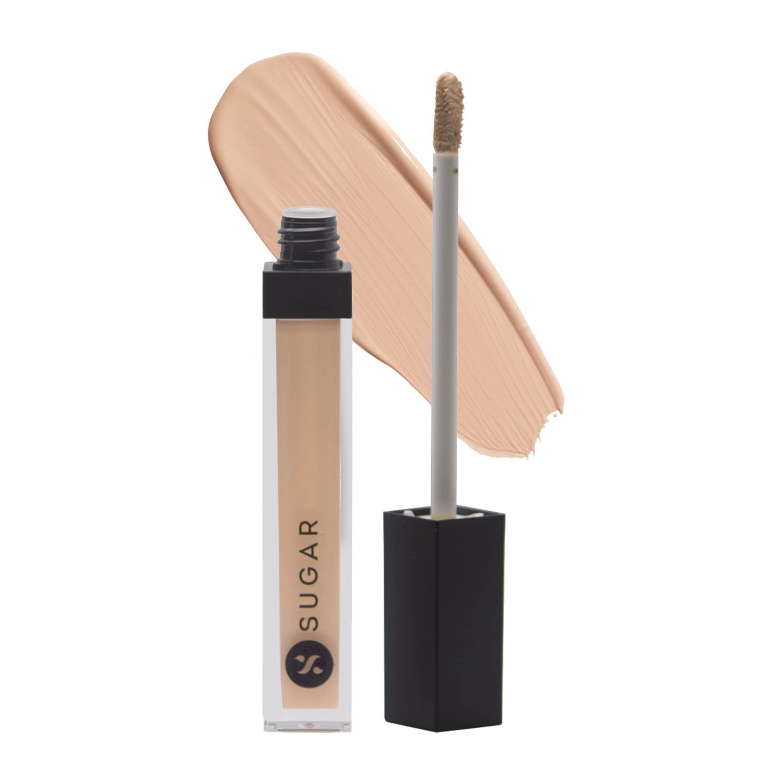 SUGAR Cosmetics Magic Wand Waterproof Concealer - 15 Cappuccino (Light, Cool Undertone) Full Coverage Waterproof Longwear Formula