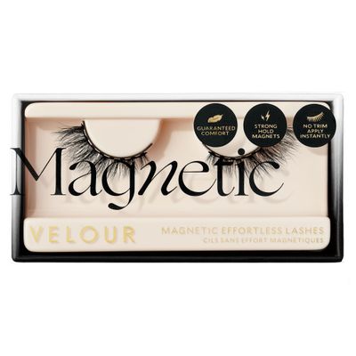 Velour Magnetic Eyelashes - Luxurious False Lashes - Reusable Magnetic Lashes - Wear up to 30x - Vegan, All Eye Shapes, Natural Magnetic Lashes, Magnetic Eyeliner not Included (Opposites Attract)
