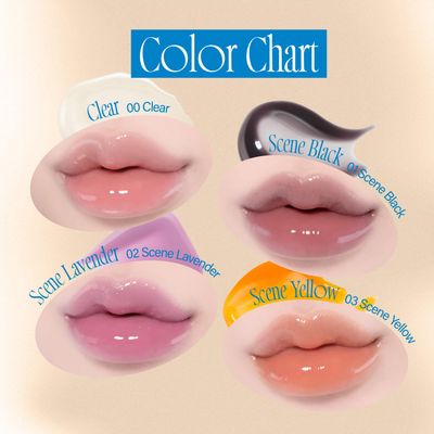 fwee 3D Changing Gloss | 01 Scene Black | Lip Gloss for changing color, Layering Gloss, Long-lasting &amp; Plumping, Glossy | 5.6g