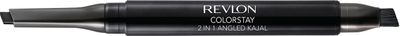 Revlon ColorStay 2-in-1 Angled Kajal Eyeliner, Waterproof Eye Makeup with Smudge Brush for Smokey Eyes, Graphite (104), 0.01 oz