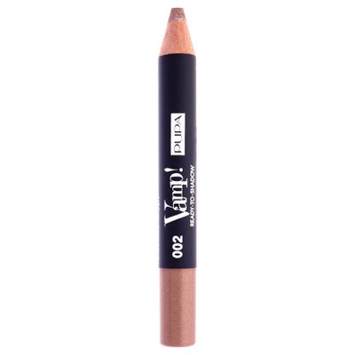 Pupa Milano Vamp! Ready To Shadow 002 Luminous Taupe - Creamy, Pigmented Powder Shadow Stick With Compact Pencil Applicator - Blend, Smudge, and Shape With Ease - Paraben-Free Formula - 0.04 oz