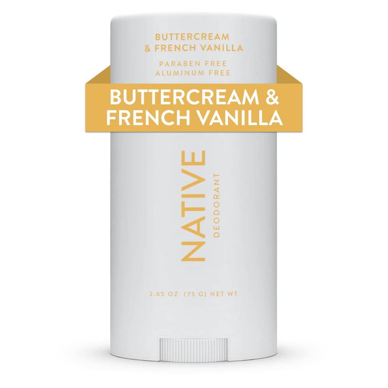 Native Deodorant Contains Naturally Derived Ingredients, 72 Hour Odor Control | Seasonal Scents for Women and Men, Aluminum Free with Baking Soda, Coconut Oil &amp; Shea Butter | Buttercream &amp; Vanilla