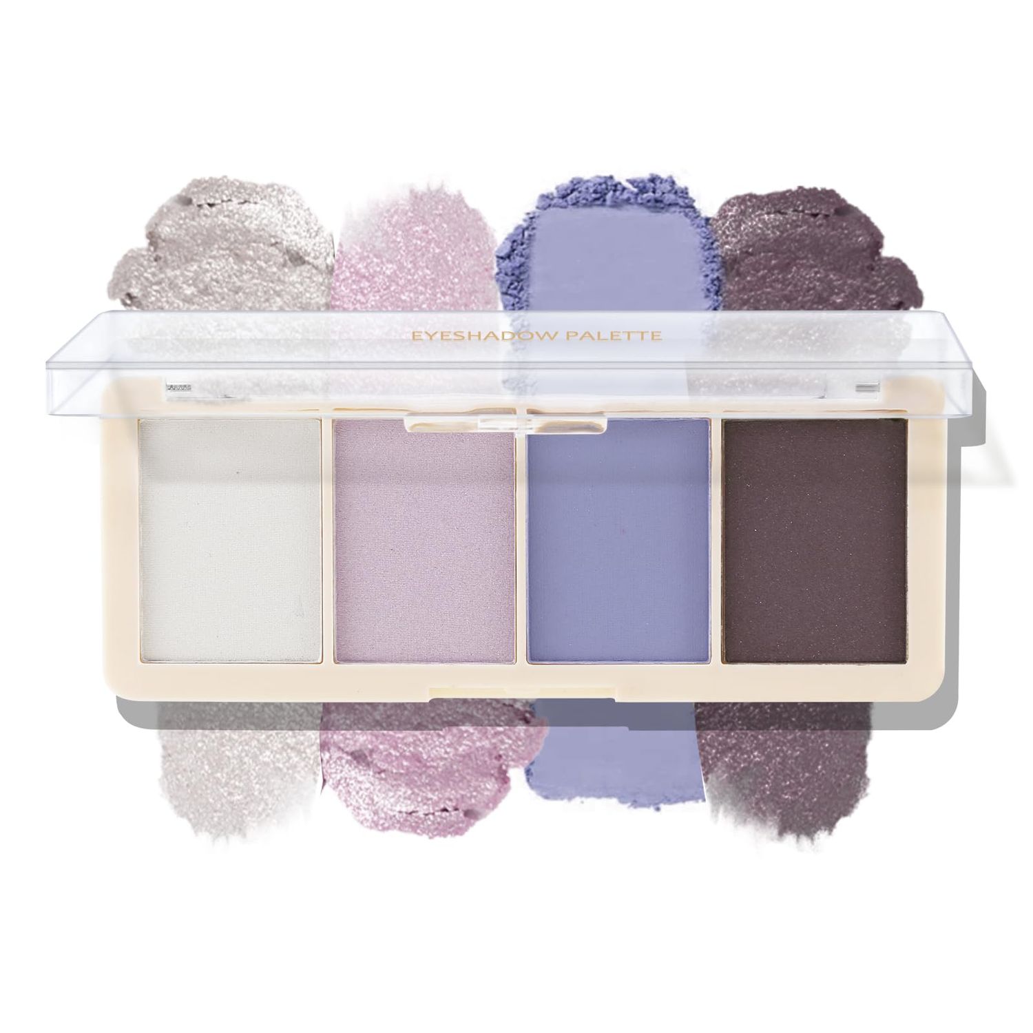 Boobeen 4 Colors Eyeshadow Palette, Highly Pigmented Eye shadow for Natural&amp;Bold Eye Makeup, Blendable Shades in Matte and Shimmer Finishes, Easy to Apply