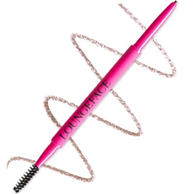 Loungeface Brow Pencil - Fine Tip, Smooth &amp; Creamy, Long Wearing, Water Resistant - Buildable Looks From Natural to Bold Eyebrows - Vegan &amp; Cruelty Free Women&#39;s Beauty, Eyebrow Filler Makeup (Taupe)