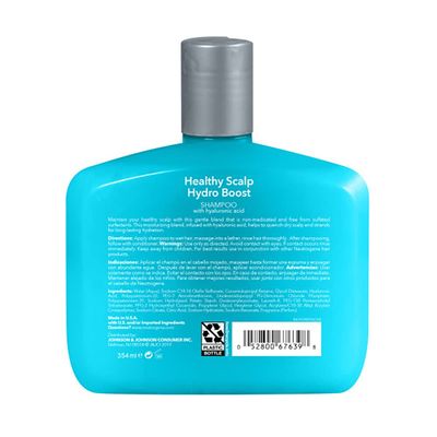 Neutrogena Moisturizing Healthy Scalp Hydro Boost Shampoo &amp; Conditioner for Dry Hair and Scalp, with Hydrating Hyaluronic Acid, pH-Balanced, Paraben &amp; Phthalate-Free, Color-Safe, 12 Fl Oz