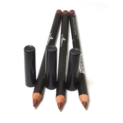 3 Pcs x Italia Deluxe  1064 Hazelnut  Ultra Fine Lip liner Pencil Lipliner Set  Free Zipper Bag