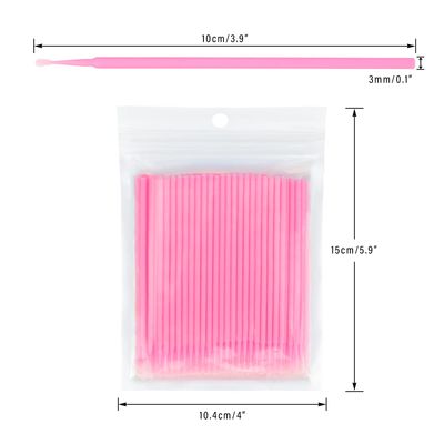 G2PLUS 500PCS Cotton Swabs, Disposable Micro Applicators Brush for Makeup and Personal Care Cosmetic Brush, Micro Swabs for Eyelash Extensions, Nails, Eyeliner (Head Diameter 2.0mm)