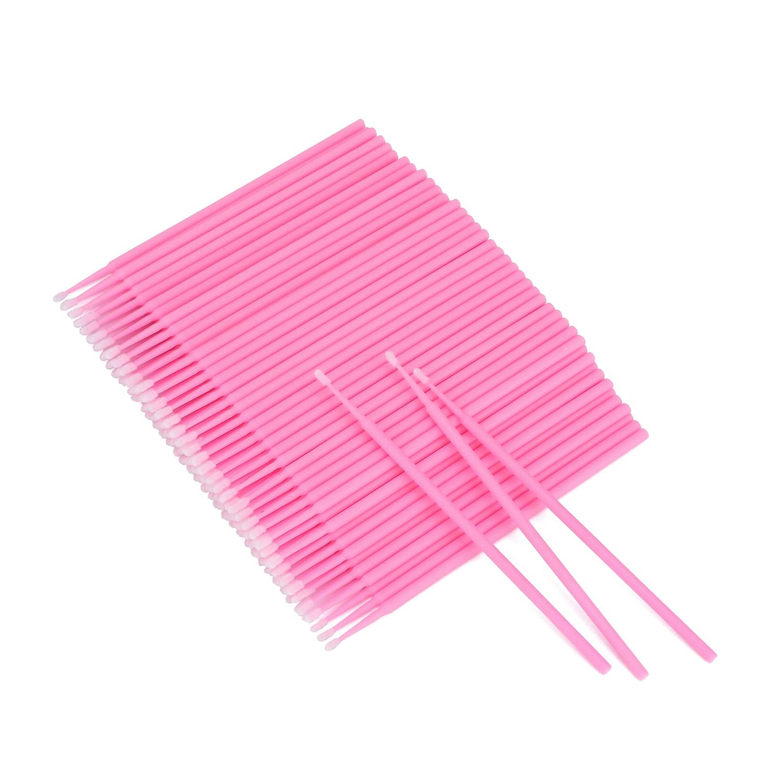 G2PLUS 500PCS Cotton Swabs, Disposable Micro Applicators Brush for Makeup and Personal Care Cosmetic Brush, Micro Swabs for Eyelash Extensions, Nails, Eyeliner (Head Diameter 2.0mm)