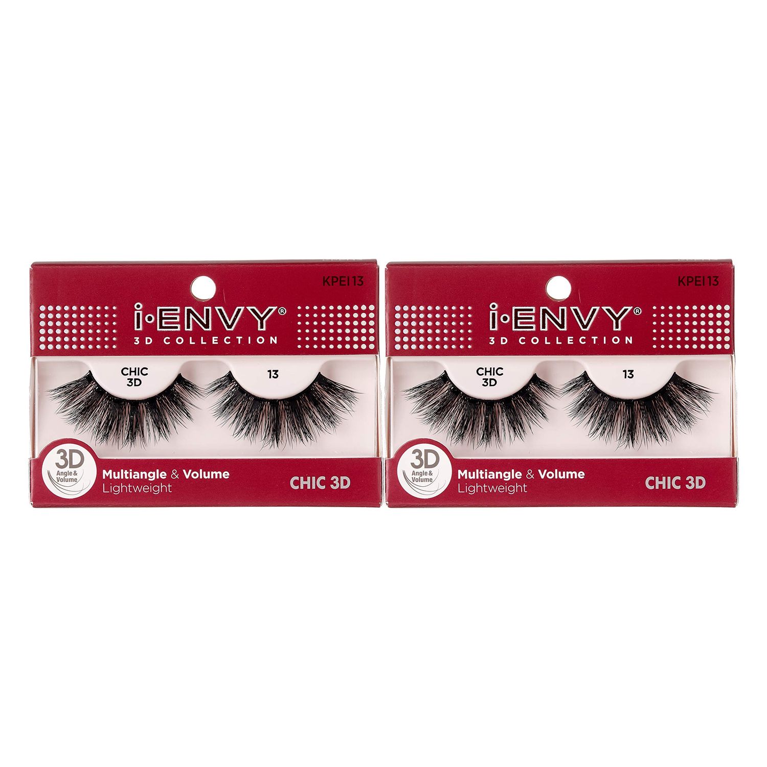 i-ENVY 3D Lash Glam Collection Multi Angle &amp; Volume KPEI13 (2 Pack)