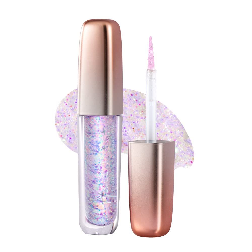 Beauty Liquid Glitter Eyeshadow, Metallic Glitter Shimmer Eye Looks Waterproof Long Lasting Quick-Drying Sparkling Eye Shadow Makeup (2g) L05