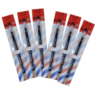 Black Ice Spray Barber Pencil (Tan) - 6 pieces, Tool can be used for making distinctive beard, mustache and eyebrow arches, ColorTan, Pencil to Fill in missing spots.