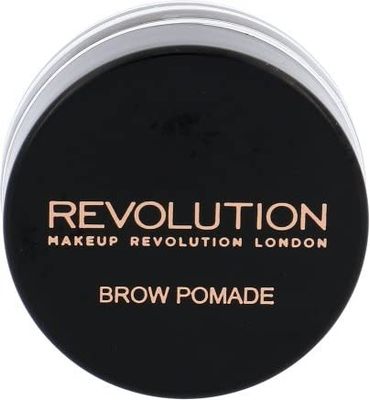 Makeup Revolution Brow Pomade, Waterproof Eyebrow Pomade, Long Lasting With Extreme Hold, Smudge-Proof, Vegan &amp; Cruelty Fee, Medium Brown, 2.5g