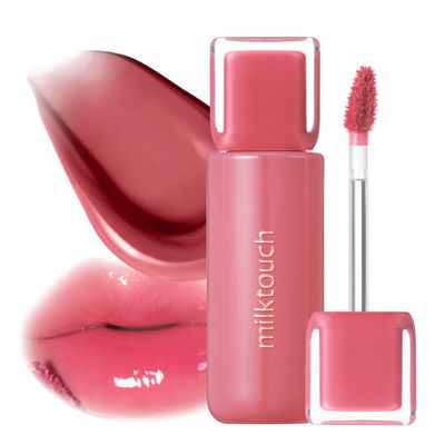 MILKTOUCH Jelly Fit Tinted Glow Tint | Stocking Stuffer | Viral Korean Lip Oil | Hydrating, Long-Lasting Tinted Lip Oil | Radiant Shine, Lightweight, Cruelty-Free | Holiday Gift (04 Mute-Ficial Plum)