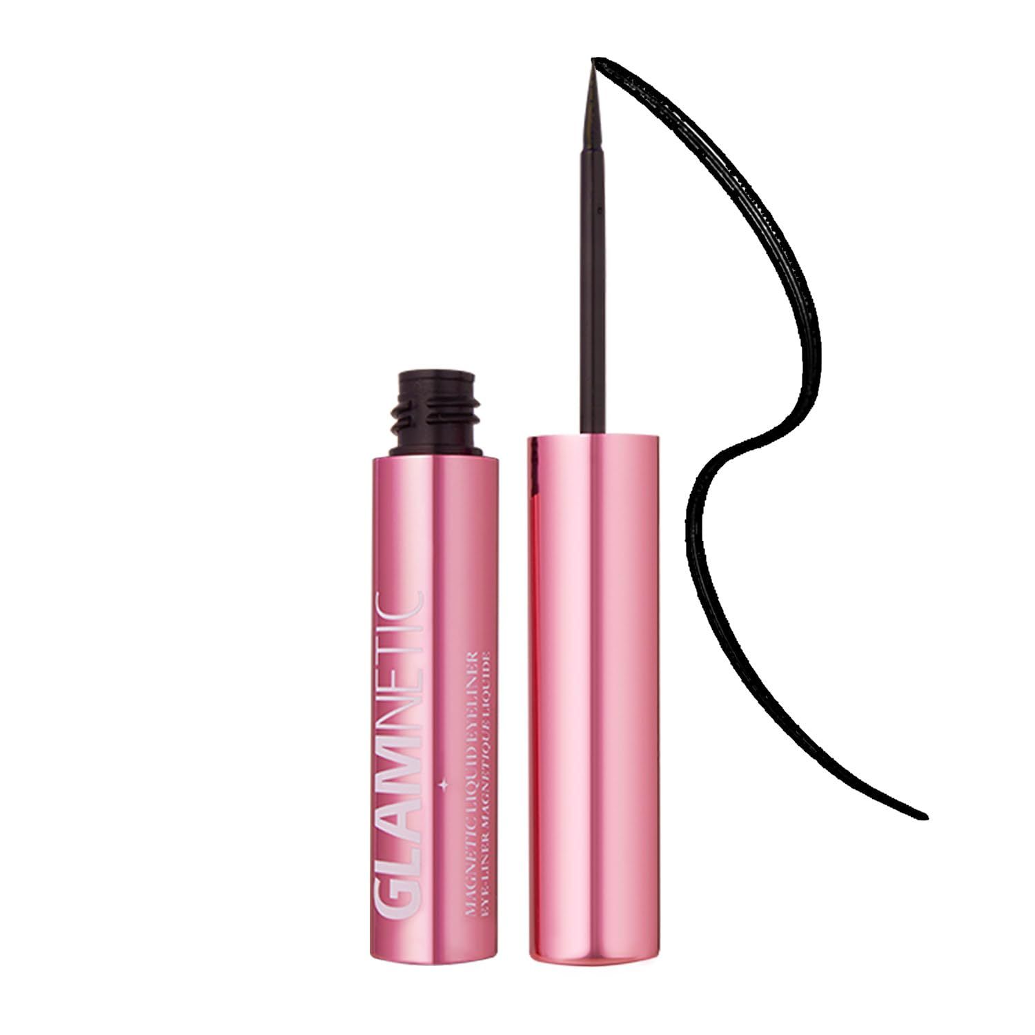 Glamnetic Magnetic Eyeliner, Liquid Black, for Eyelashes - Waterproof &amp; Smudge Proof Liner | All-Day Hold for Magnetic Lashes, Quick-Drying, Paraben-Free 0.025 fl oz