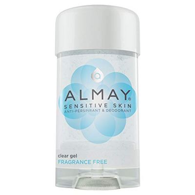 Almay Sensitive Skin Clear Gel Anti-Perspirant &amp; Deodorant, Fragrance Free,2.25 oz(4 Pack)
