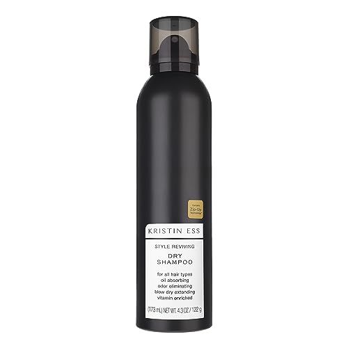 Kristin Ess Dry Shampoo Spray for Oily Hair - Absorbs Oil, Adds Volume with Minimal Residue, Style Extender  Fragrance Refresher - Sulfate Free, Vegan  Color Safe - Fresh Pear Fragrance