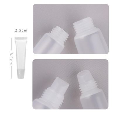 Duehut 10PCS 10ml Empty Tubes Lip empty lip gloss containers Refillable Soft Clear Tubes Mini Lipgloss Dispenser Travel Toothpaste Cream Chapstick Lipstick Clear for DIY Lipgloss Balm Cosmetic