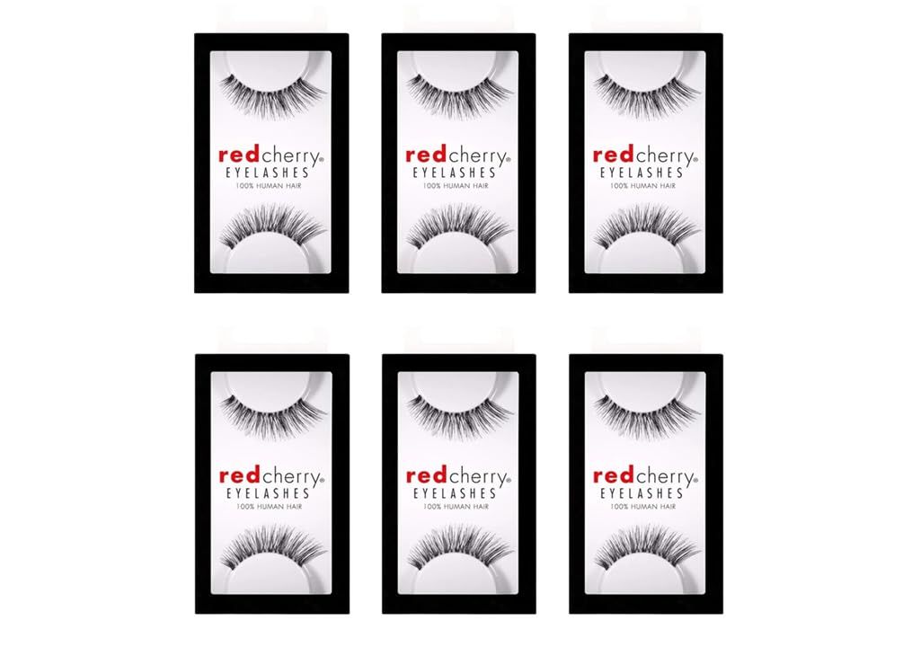 Red Cherry False Eyelashes Nude Onyx (Pack of 6)