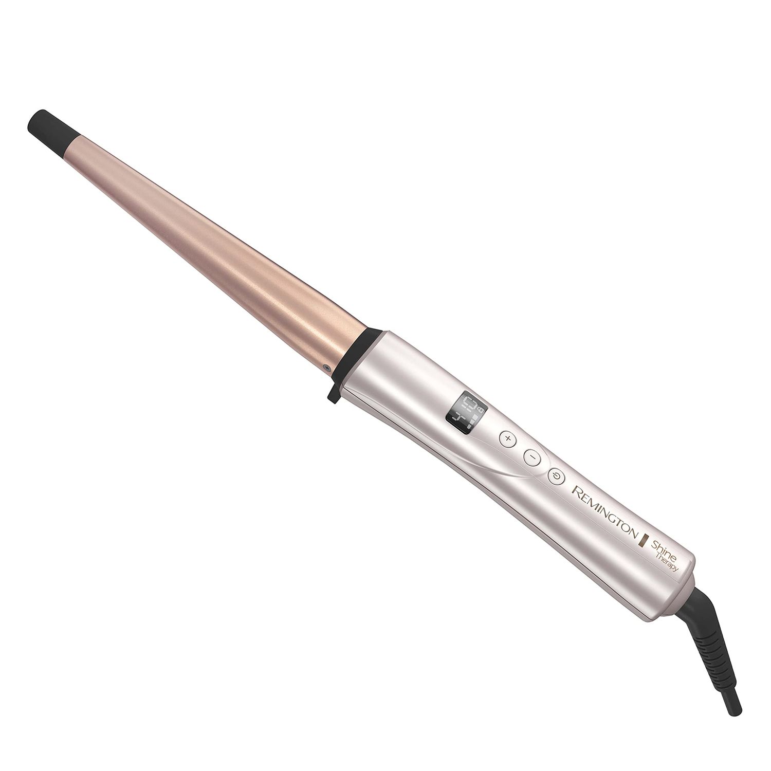 Remington Shine Therapy Argan Oil &amp; Keratin Infused -1 Inch Tapered Curling Wand for Natural Curls, Includes Heat Glove