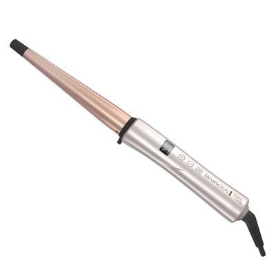 Remington Shine Therapy Argan Oil &amp; Keratin Infused -1 Inch Tapered Curling Wand for Natural Curls, Includes Heat Glove