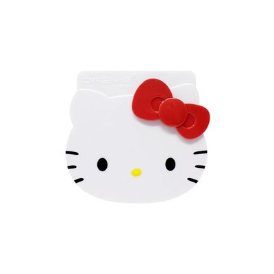 The Crme Shop x Hello Kitty - Crme Blush Balm Peach Pouf Buildable Long-lasting Easily Blendable Hydrating &amp; Soothing Aloe Vera Compact Mirror. Elevate Your Makeup Game - Berry Cute (Set of 1)