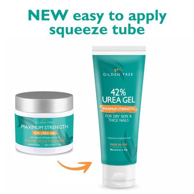 GILDEN TREE Urea Gel 42 Percent For Feet Maximum Strength Softens Cracked Heel Calluses &amp; Thick Toenails