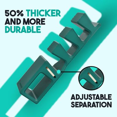 PrimalStep APEX Adjustable Toe Separators - Over 50% Thicker &amp; More Durable - Doctor Recommended - Stretches to Fit - 4 Pack Adjustable Bundle (1 Pair Size SM &amp; 1 Pair Size Large)