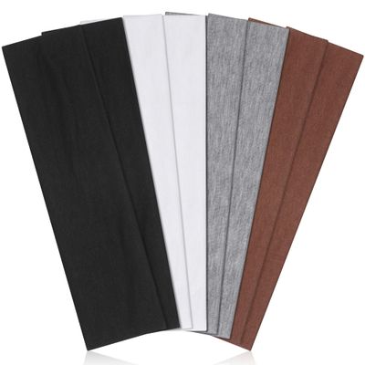 Headbands for Women Non Slip - Stylish Sports Hair Bands for Women&#39;s Hair - Soft Cotton Cloth Stretchy Headbands for Women for Yoga, Outdoor Exercise Running