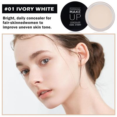 QIUFSSE Under Eye Concealer for Dark Circles Color Corrector Pro Concealer Full Coverage Concealer de oieras Long-lasting Cover up Makeup Waterproof Concealer Makeup -01 IVORY WHITE