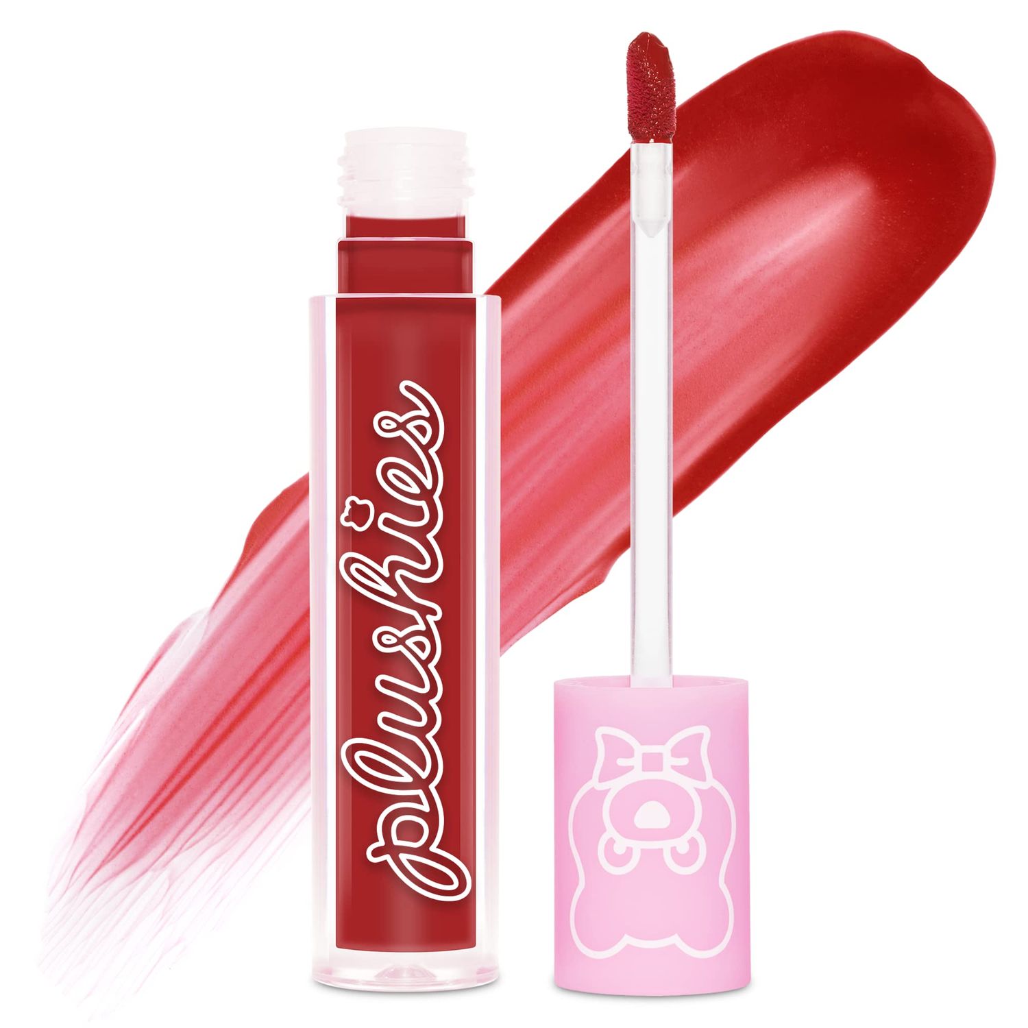 Lime Crime Plushies Soft Matte Lipstick, Jam (Deep Red) - Blackberry Candy Scent - Plush, Long Lasting &amp; High Comfort for All-Day Wear - Talc-Free &amp; Paraben-Free
