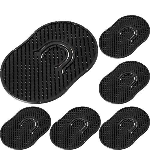 6 Packs Pocket Palm Combs, Shampoo Comb, Massager Hair Brush Comb, Scalp Massager Brush Comb (Black)