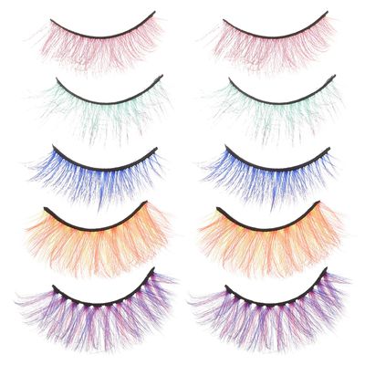 20 pairs False Eyelashes Natural Realistic Look Soft Reusable Fake Eye Lashes Makeup Wispy Fluffy ?as Postizas