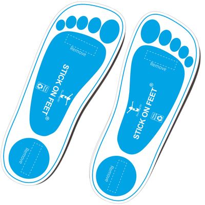 Blue 60 Pairs(120feets) Premium Disposable Feet Pads Spray Sunless Tanning Sole Protector