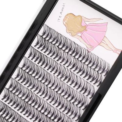 Dedila 8-22mm to Choose 20D40D60D80D100D Individual False Eyelashes Makeup Cluster Eyelashes Thickness 0.07mm D Curl Natural long Black Soft 3D Eye Lashes Extensions (20D-11mm)