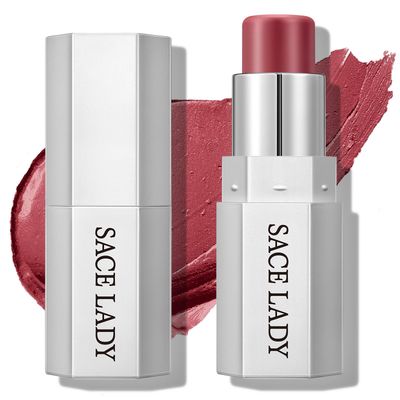SACE LADY Blush Stick for Cheeks, Cream Blush Makeup Easy to Blend &amp; Long Lasting, Smooth Natural Make Up for Face Eyes Lips (04 Modern Rose, 1pc)