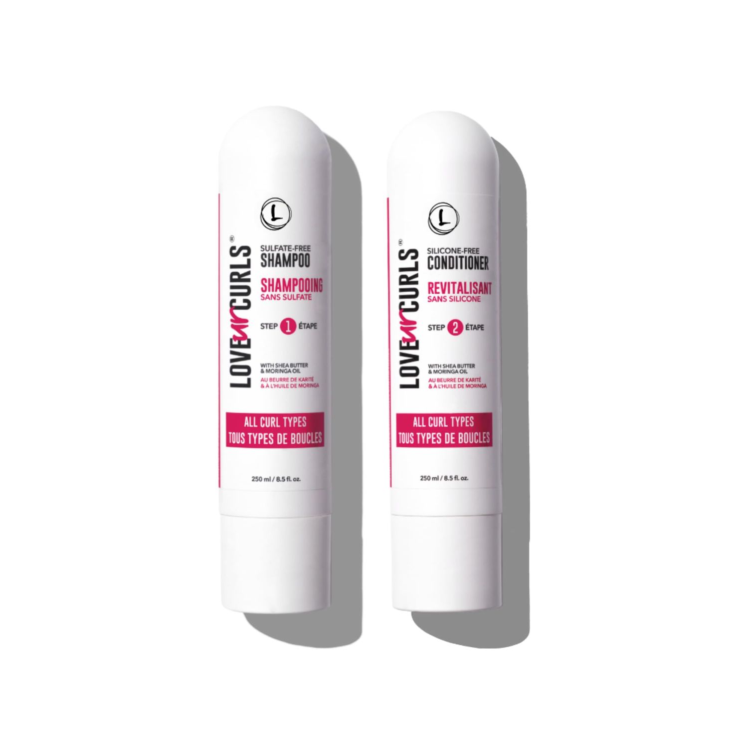 Love Ur Curls Shampoo and Conditioner, Moisturizing and Scalp Cleanse for Curly, Wavy, or Kinky Coily Hair, Color Safe, Vegan and Silicone Free