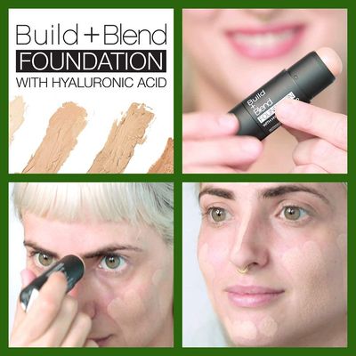 Palladio BUILD  BLEND Foundation Stick, Contour Stick for Face, Professional Makeup for Perfect Look, 0.25 Ounce (Cinnamon)